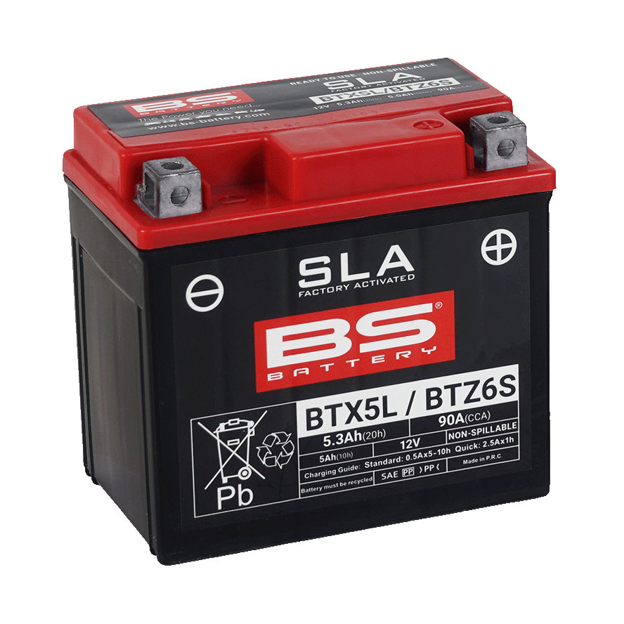 BS BTZ6S / BTX5L SLA (WC) Factory Activated Battery