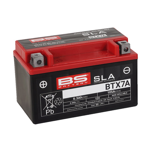 BS BTX7A SLA (WC) Factory Activated Battery