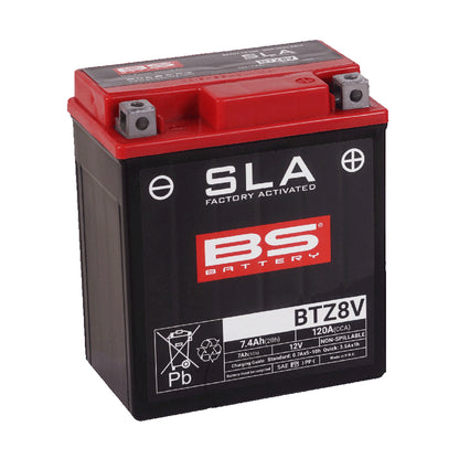 BS BTZ8V SLA (WC) Factory Activated Battery