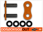 RK DD520XSO2-CLF Orange RX-Ring Con Rivet Link