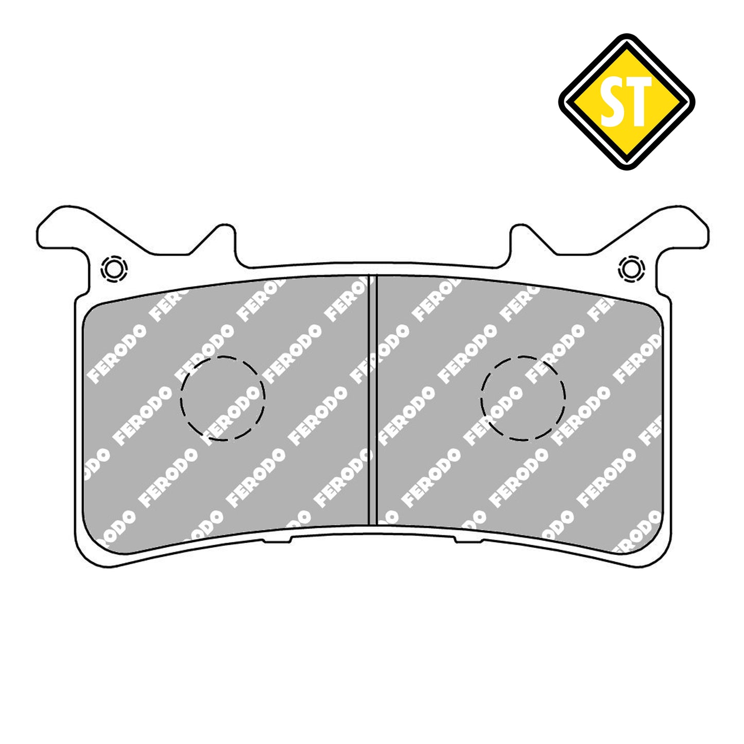Ferodo FDB2324ST Sinter Grip Road Compound Pad - FA757