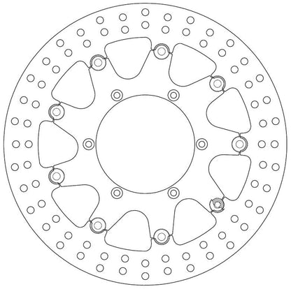 Ferodo Brake Disc Floating Steel Centre FMD0038RF