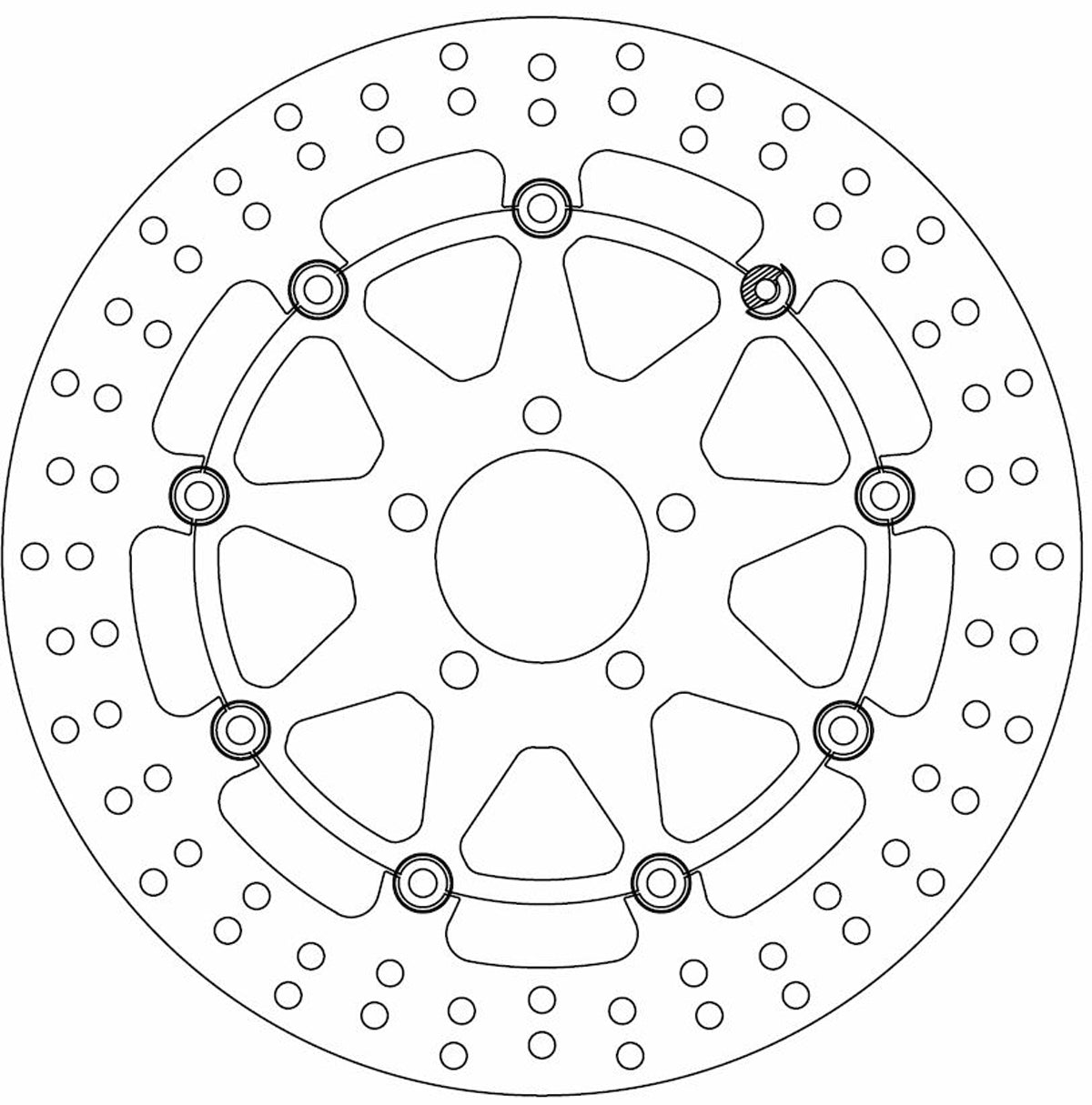 Ferodo Brake Disc Floating Alloy Centre Fmd0114Rx