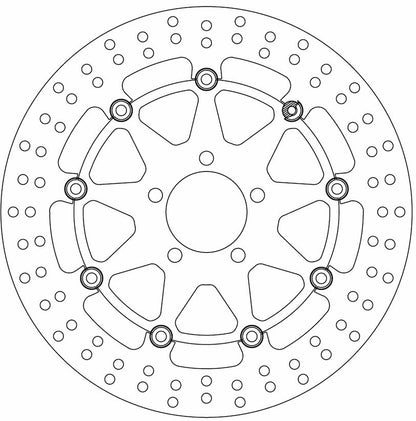 Ferodo Brake Disc Floating Alloy Centre Fmd0114Rx