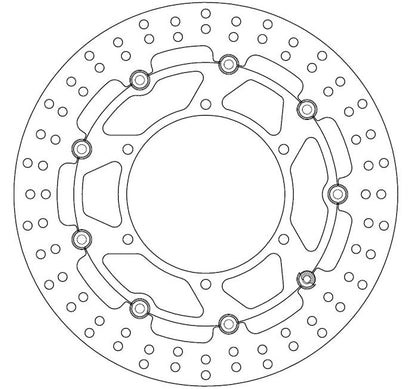 Ferodo Brake Disc Floating Alloy Centre Fmd0129Rx
