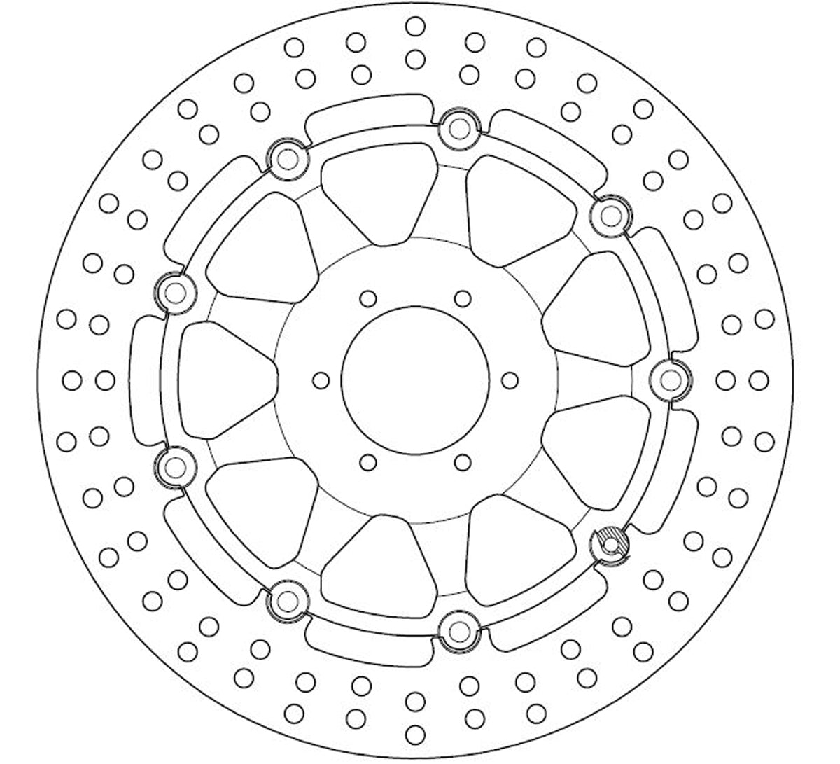 Ferodo Brake Disc Floating Alloy Centre Fmd0130Rx