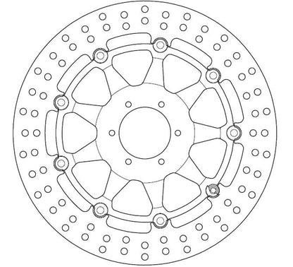 Ferodo Brake Disc Floating Alloy Centre Fmd0130Rx