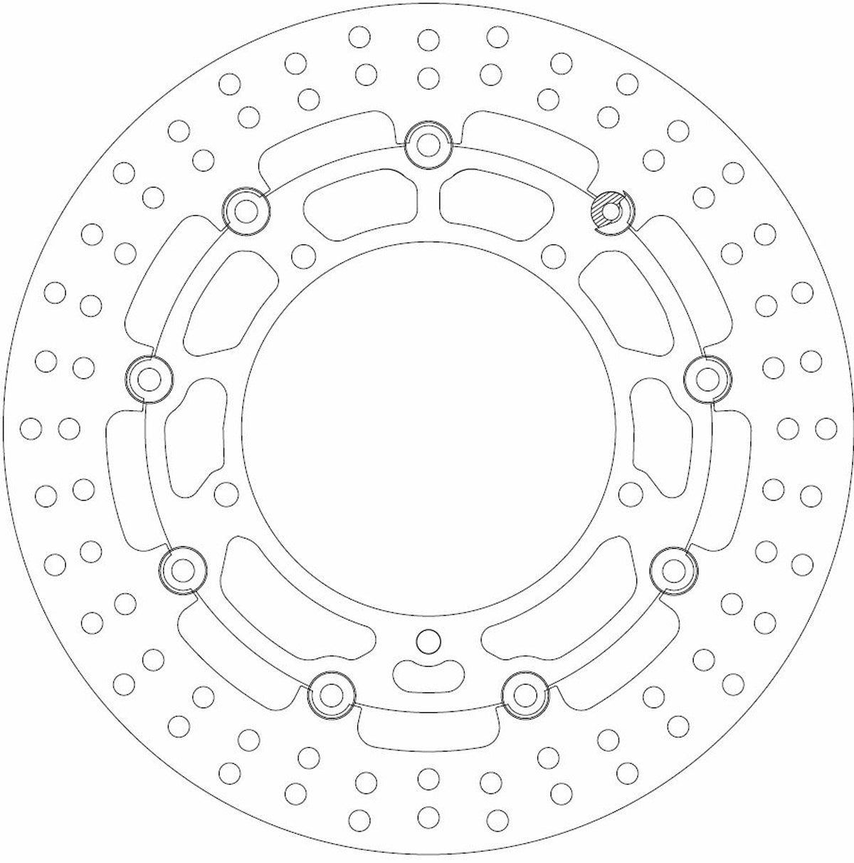 Ferodo Brake Disc Floating Alloy Centre FMD0139RX