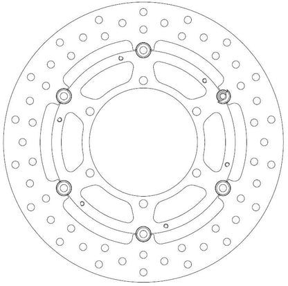 Ferodo Brake Disc Floating Steel Centre FMD0206RF