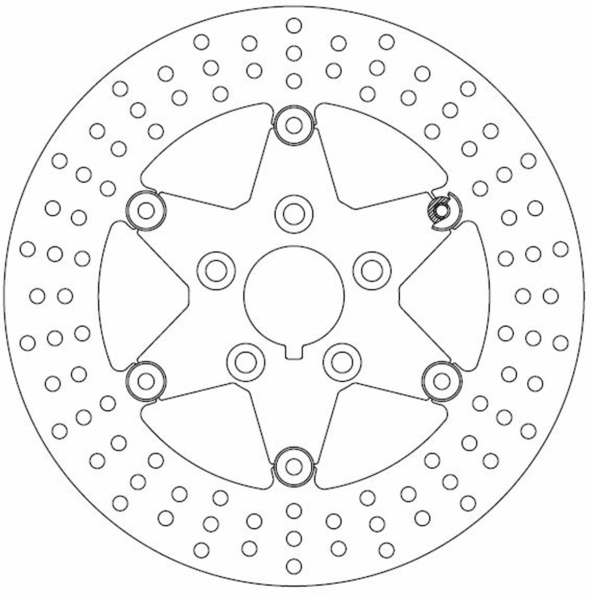 Ferodo Brake Disc Floating Steel Polished Centre FMD0211RPF