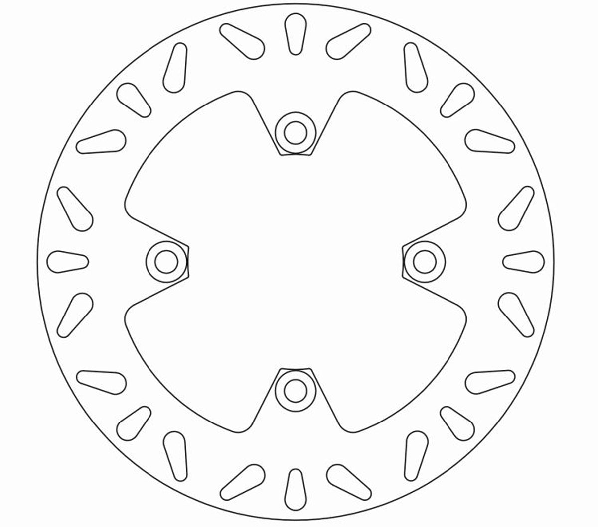 Ferodo Brake Disc Solid FMD0233R