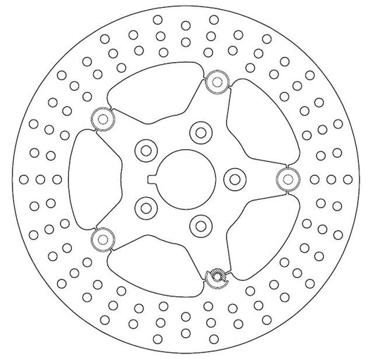 Ferodo Brake Disc Floating Steel Centre FMD0267RF