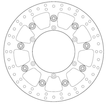 Ferodo Brake Disc Floating Steel Centre FMD0279RF
