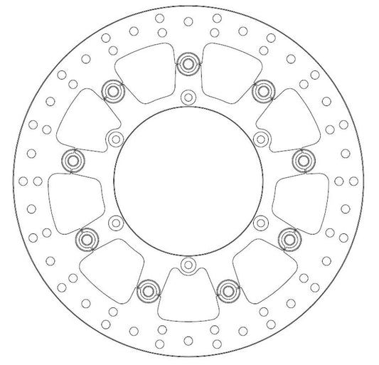 Ferodo Brake Disc Floating Steel Centre FMD0279RF