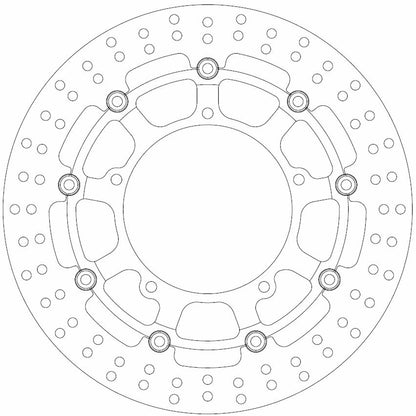 Ferodo Brake Disc Floating Alloy Centre FMD0281RX