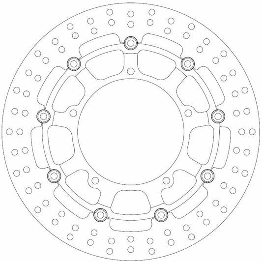 Ferodo Brake Disc Floating Alloy Centre FMD0281RX