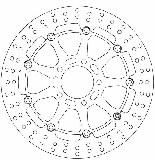 Ferodo Brake Disc Floating Alloy Centre FMD0349RX