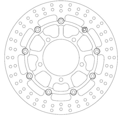 Ferodo Brake Disc Floating Alloy Centre FMD0393RX