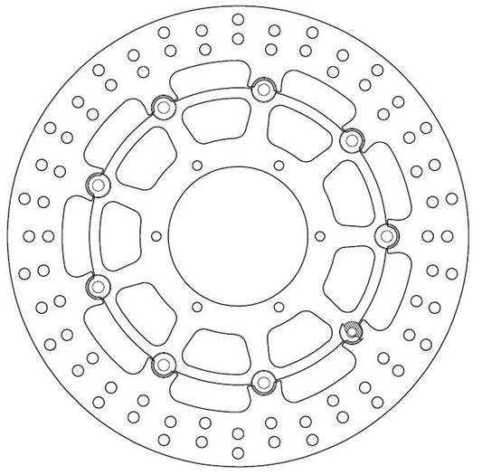 Ferodo Brake Disc Floating Alloy Centre FMD0411RX