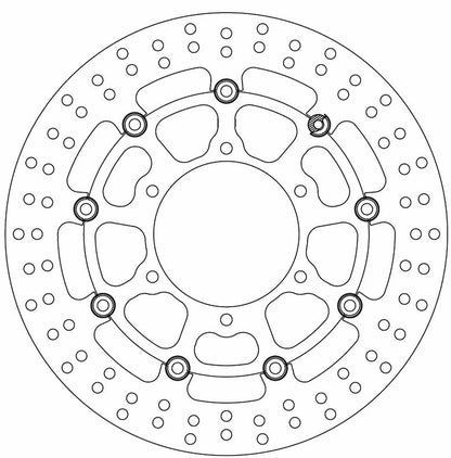 Ferodo Brake Disc Floating Alloy Centre FMD0412RX