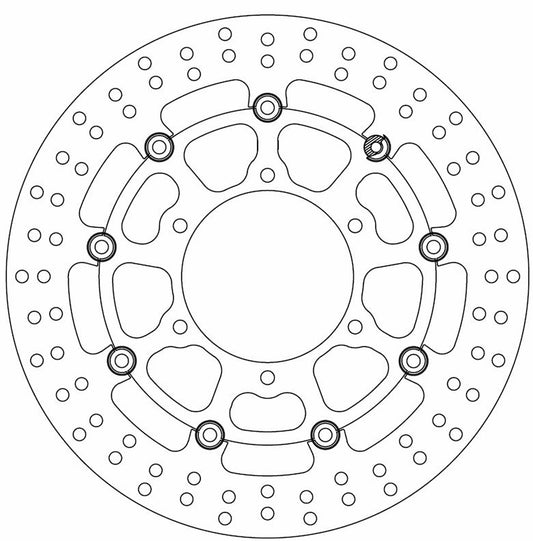 Ferodo Brake Disc Floating Alloy Centre FMD0412RX