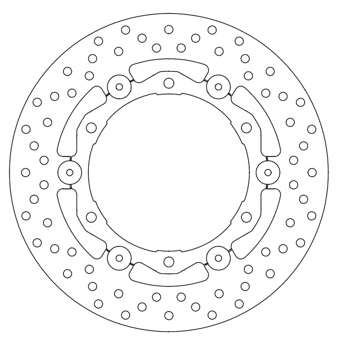 Ferodo Brake Disc Floating Steel Centre FMD0422RF