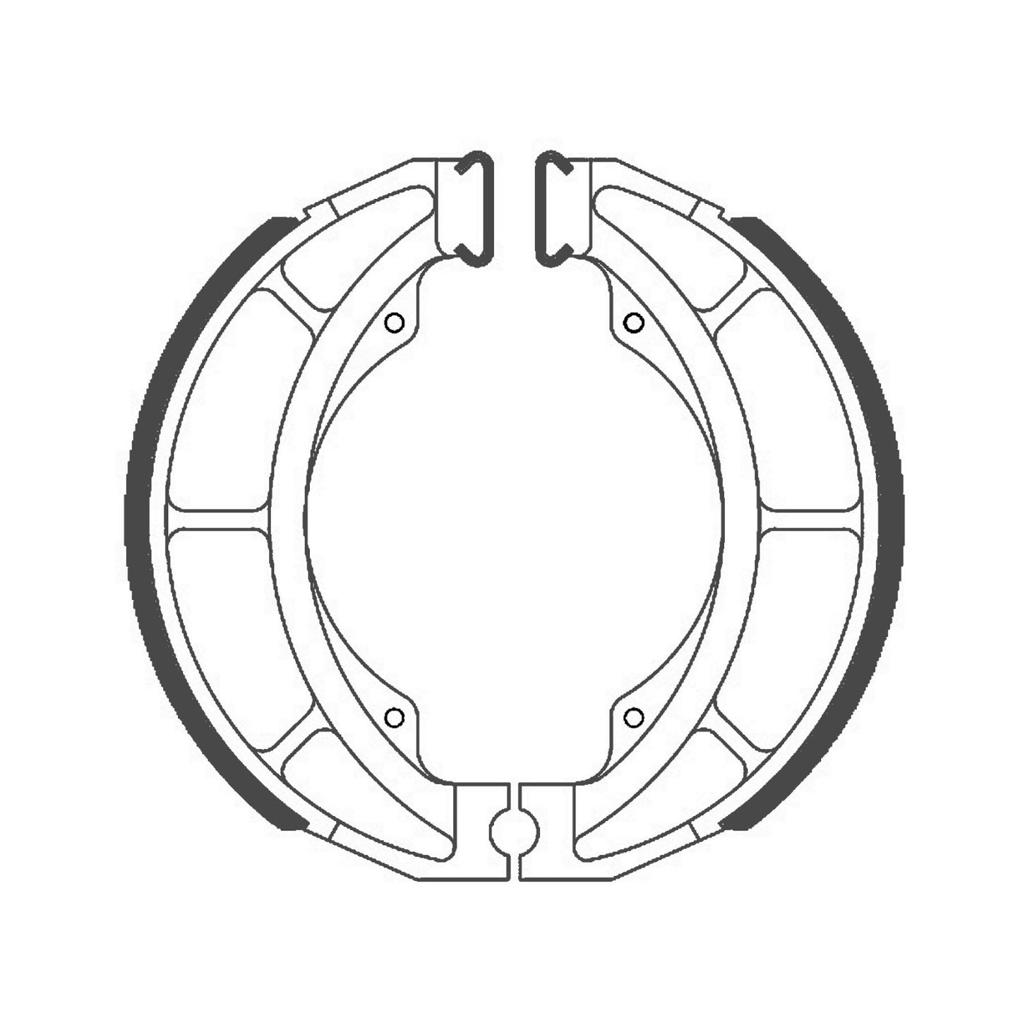Ferodo FSB721 Brake Shoe Set - 602