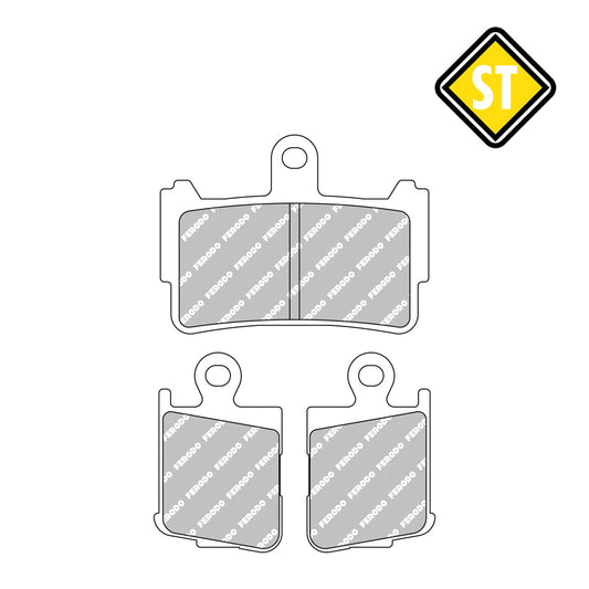 Ferodo FDB2259ST Sinter Grip Road Compound Pad - 4 Per Set - FA499/4HH