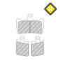 Ferodo FDB2259ST Sinter Grip Road Compound Pad - 4 Per Set - FA499/4HH