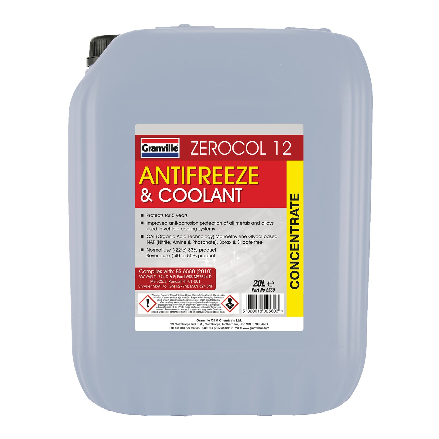 Zerocol 12 Red Antifreeze Concentrate 20 litre