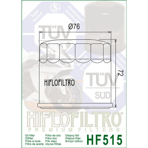 Hiflofiltro Oil Filter HF515