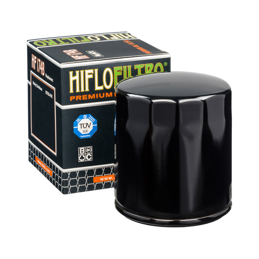 Hiflofiltro Oil Filter Gloss Black HF174B