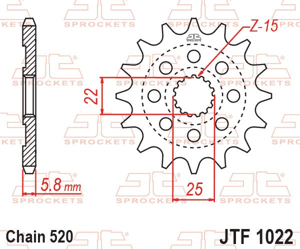 JT Front Sprocket JTF1022.15