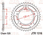 JT Rear Sprocket JTR1316.45