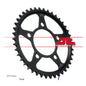 JT Rear Sprocket JTR1331.42ZBK - Black Zinc