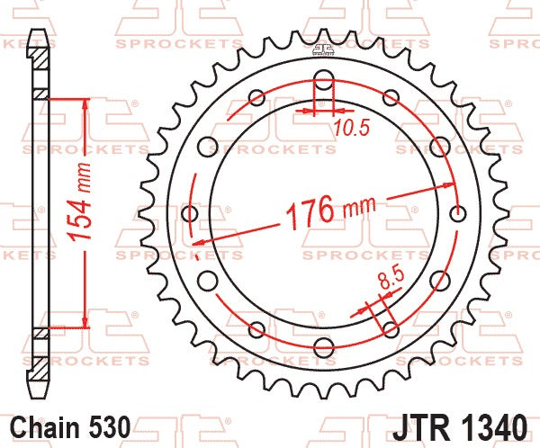 JT Rear Sprocket JTR1340.43