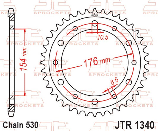 JT Rear Sprocket JTR1340.44