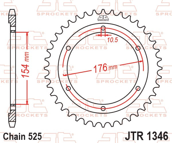 JT Rear Sprocket JTR1346.44