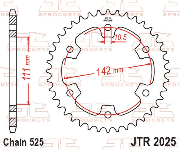 JT Rear Sprocket JTR2025.38