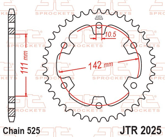 JT Rear Sprocket JTR2025.38