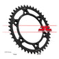 JT Rear Sprocket JTR897.42SC - Self Cleaning Lightweight