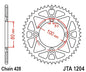 JT Racelite Aluminium Black Sprocket JTA1204.46BLK