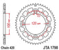 JT Racelite Aluminium Black Sprocket JTA1798.47BLK