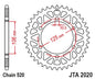 JT Racelite Aluminium Black Sprocket JTA2020.48BLK