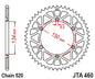 JT Racelite Aluminium Black Sprocket JTA460.47BLK