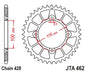 JT Racelite Aluminium Black Sprocket JTA462.51BLK