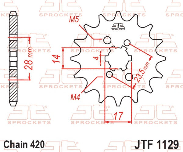JT Front Sprocket JTF1129.14