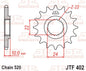 JT Front Sprocket JTF402.15
