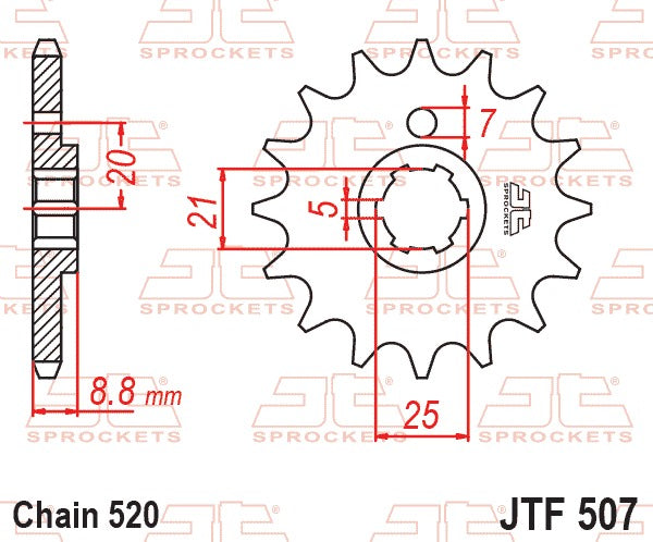 Sprocket Front JTF 507-15
