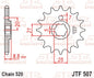 Sprocket Front JTF 507-15